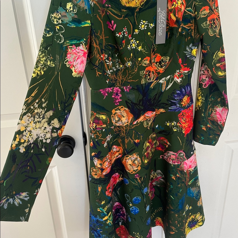 Lela Rose Floral Multicolor Dress - Picture 3 of 8
